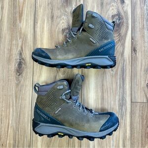 Merrell Thermo Glacier Mid Waterproof Hiking J035285 Boots, Brown, Men’s 7